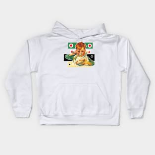 Boy eating Kids Hoodie